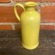 Old Yellow Glazed Ceramic Pitcher Vintage Kitchen #D427