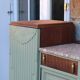 Renovated antique Art Deco sideboard – Lizard Green (Pure & Paint)