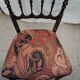 Chaise Napoléon III en bois noirci