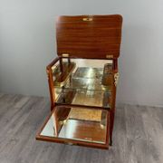 Marquetry bar cabinet, Louis XV style, 20th century