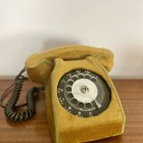 Socotel S63 telephone with its gold velvet shell