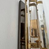 Crystal baguette wall lights from the 80s