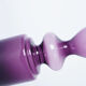 Transparent purple vase