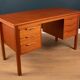 Retro Danish Mid Century Danish Teak Desk By Bent Silberg Mobler