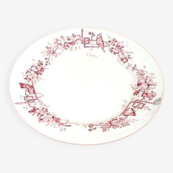 Plat de service Faïences Porcelaines Cristaux  Grand Dépôt Emile Bourgeois