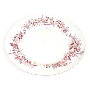 Plat de service Faïences Porcelaines Cristaux  Grand Dépôt Emile Bourgeois