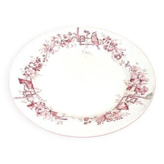 Plat de service Faïences Porcelaines Cristaux  Grand Dépôt Emile Bourgeois