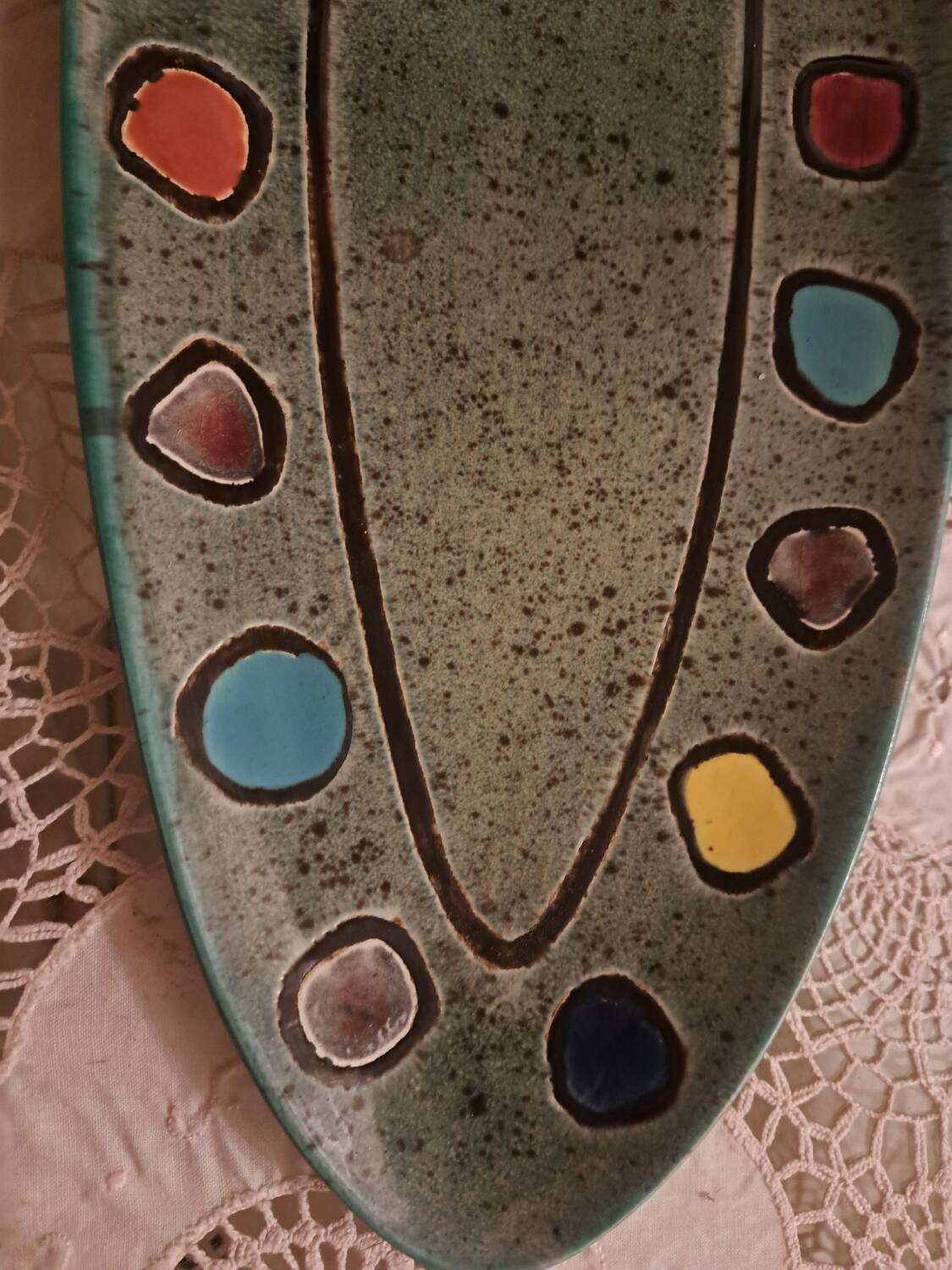 Decorative ceramic dish. Adolf Burkart