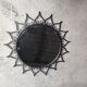 Vintage wrought iron sun mirror 50 60