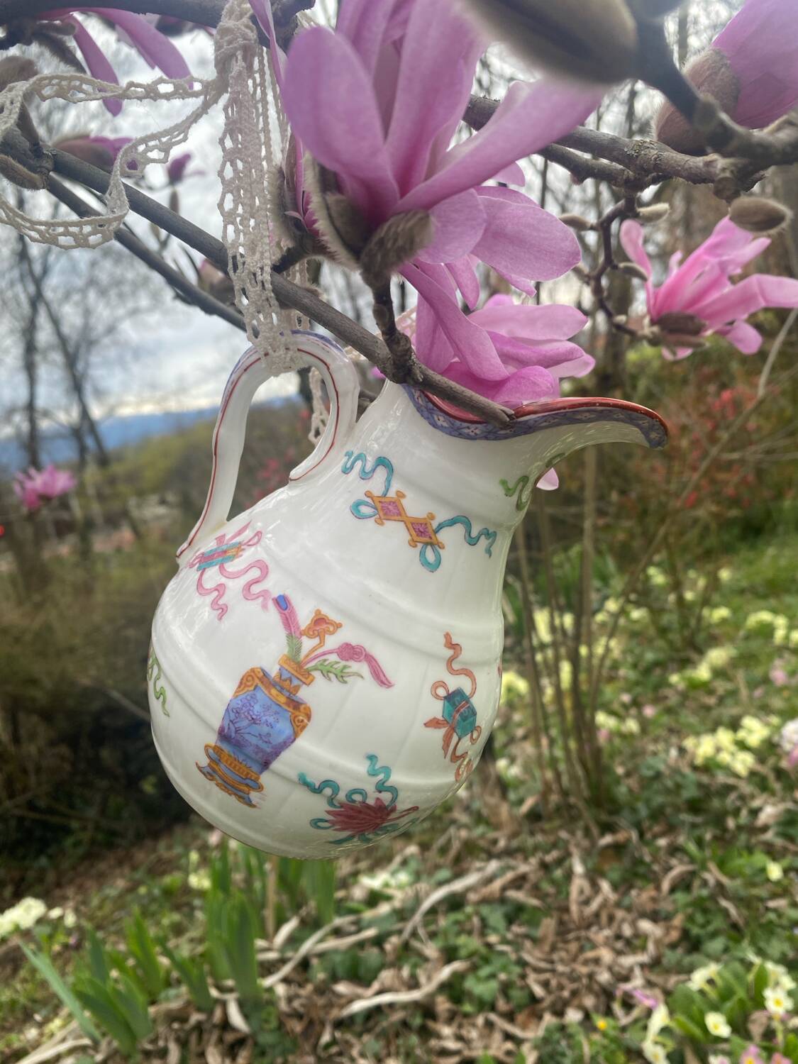 Antique Minton porcelain milk jug