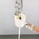 Suspended globe lamp in opaline glass, Czechoslovakian, 1970s.
