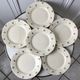 Set of 6 flat plates Digoin Sarreguemines years 40-50