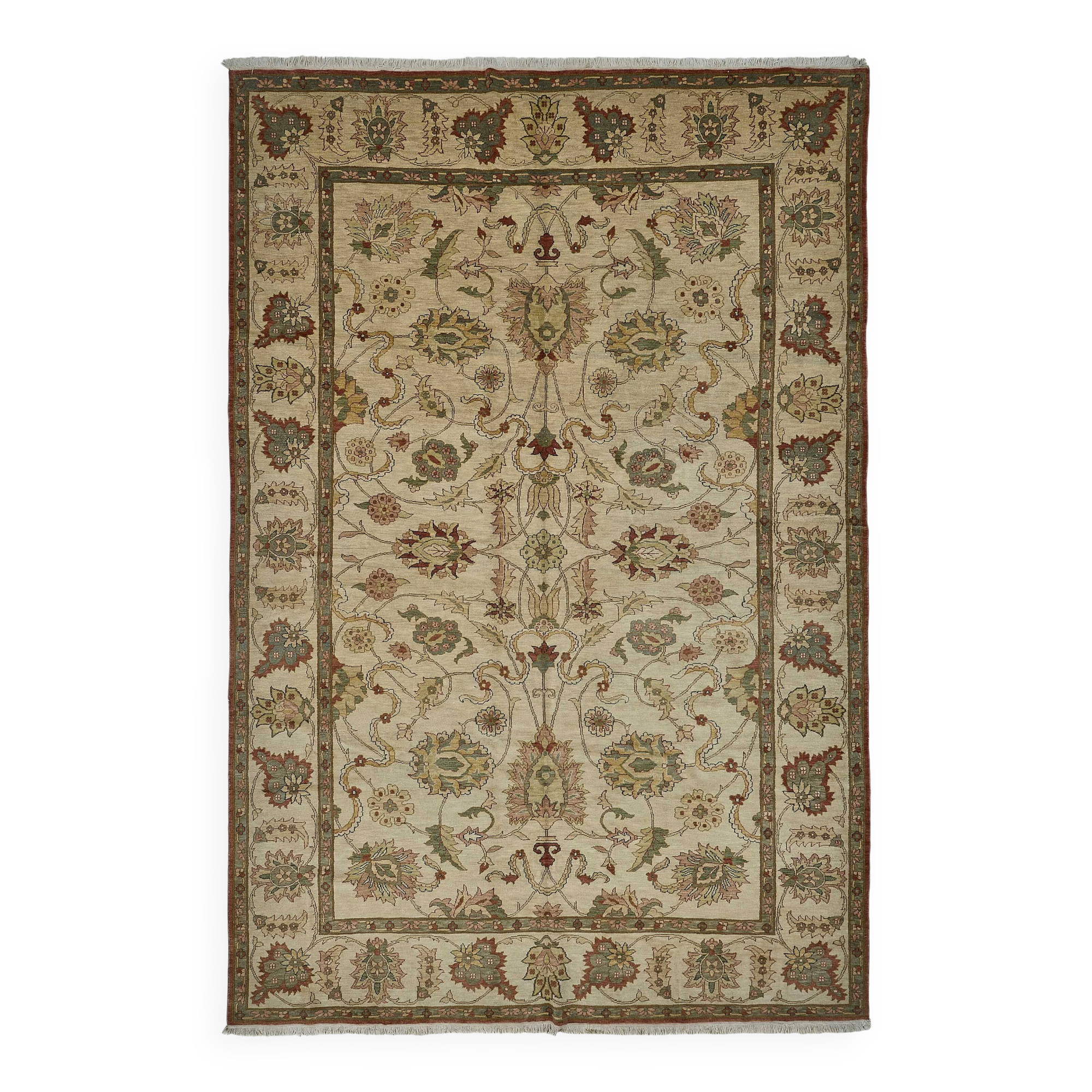 Tapis Oushak en laine noué à la main en Turquie 271 cm x 402 cm