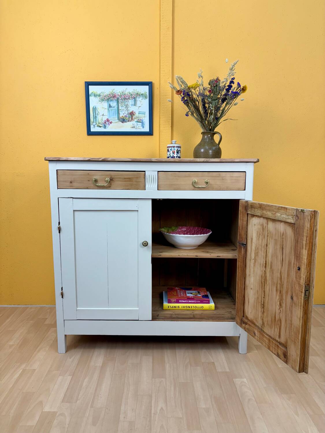 Antique wooden sideboard