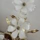 Set of Murano flower wall sconces