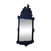 Mirror with carved wooden pediment, late 19th century