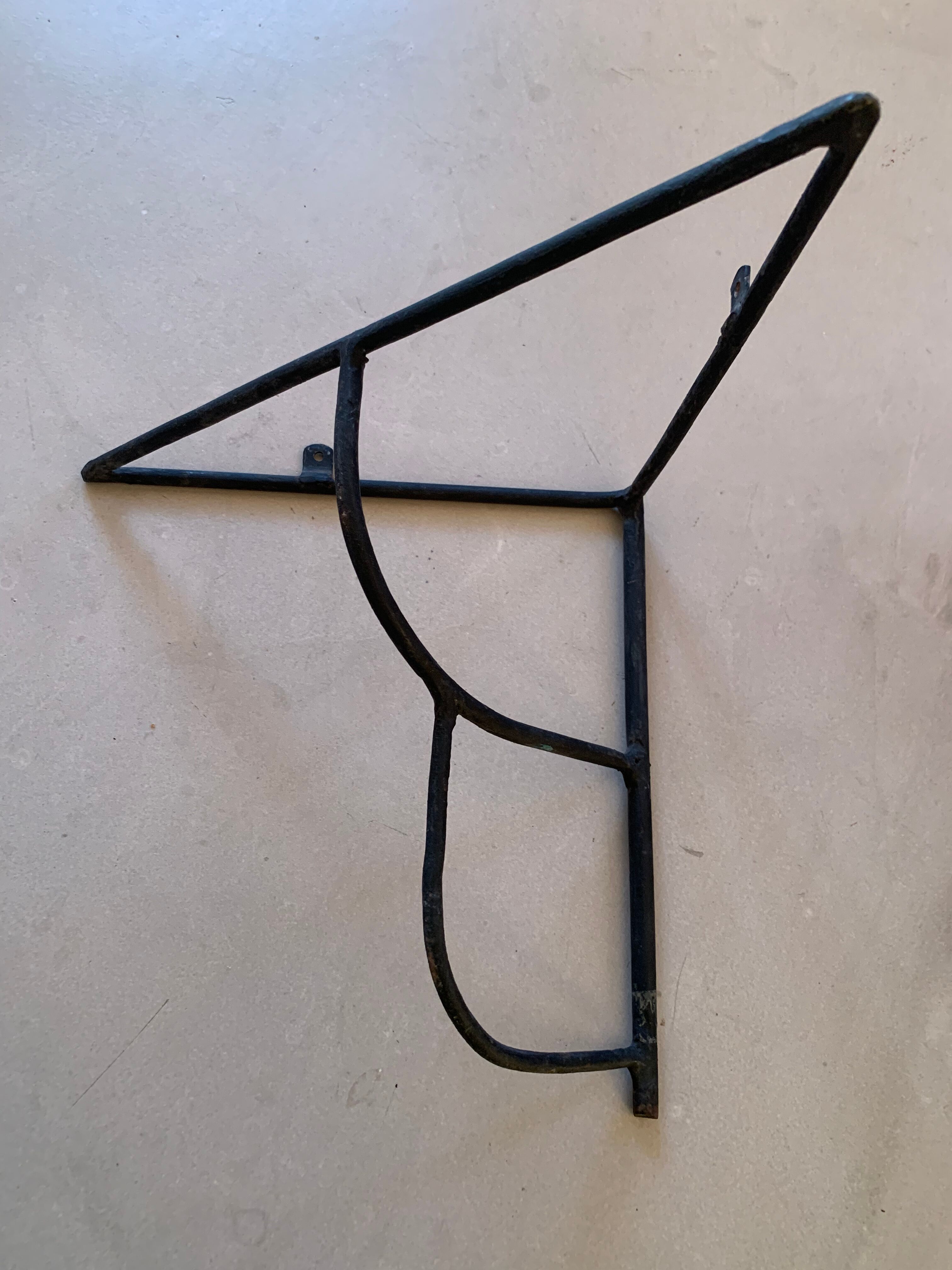 Vintage corner wall shelves 50s