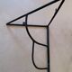 Vintage corner wall shelves 50s