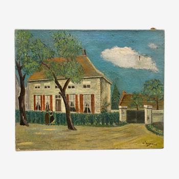 Huile sur toile vintage