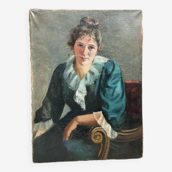 Portrait De Jeune Femme Vers 1890 - 1900