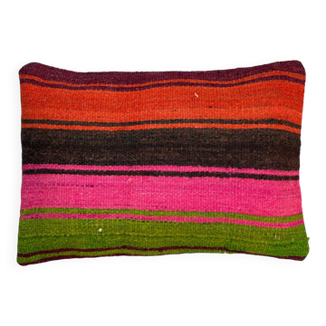Housse de coussin kilim turc vintage, 30 x 50 cm