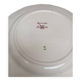 Three rustic plates Sarreguemines France
