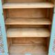 Vintage Parisian wardrobe in grey-blue green.