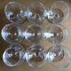 Crystal cognac glasses
