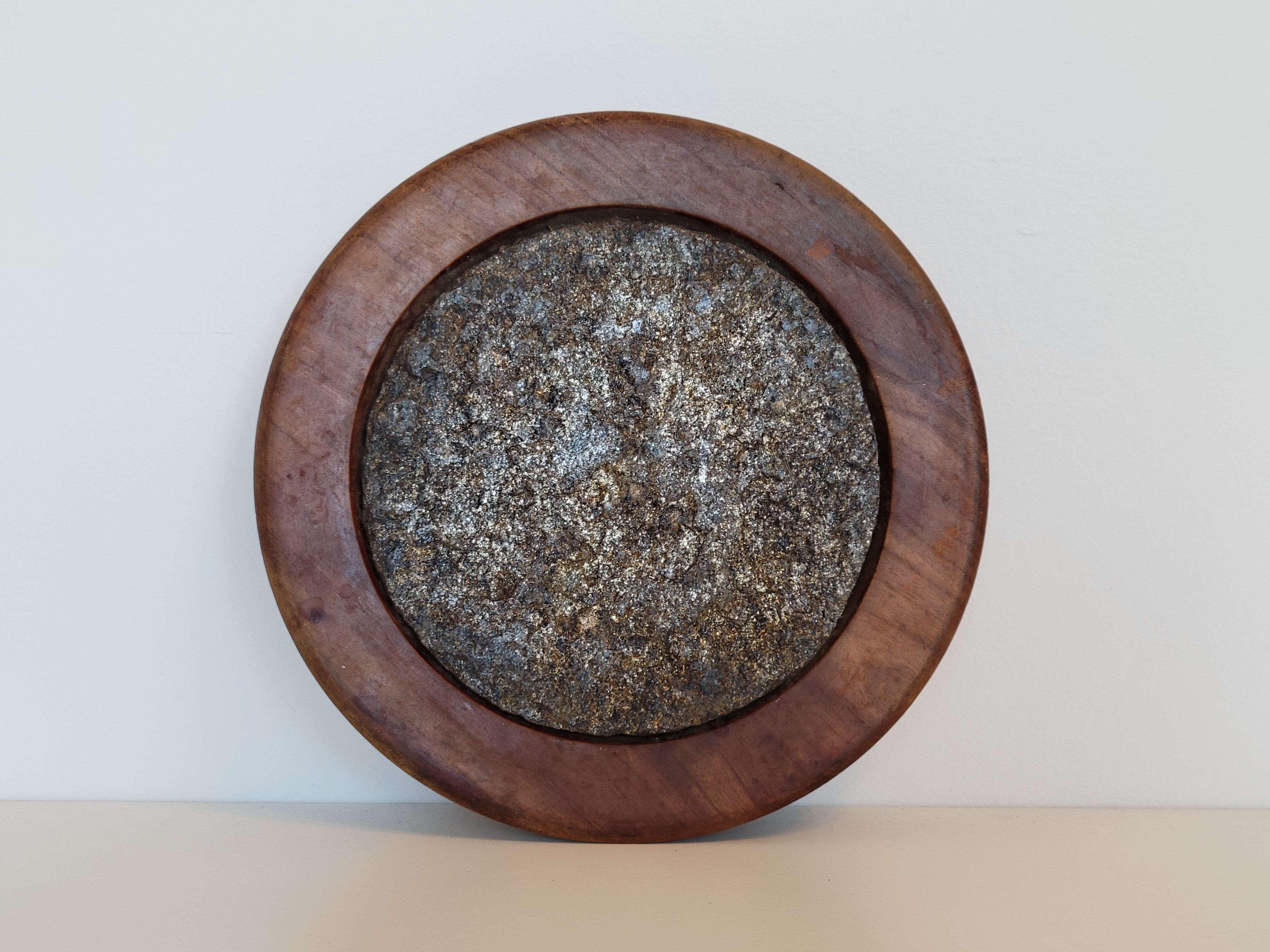 Stone and turned wood trivia signed