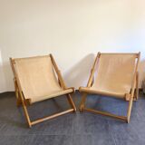 Pair of vintage lounge chairs by Pierre Beguet, 1970