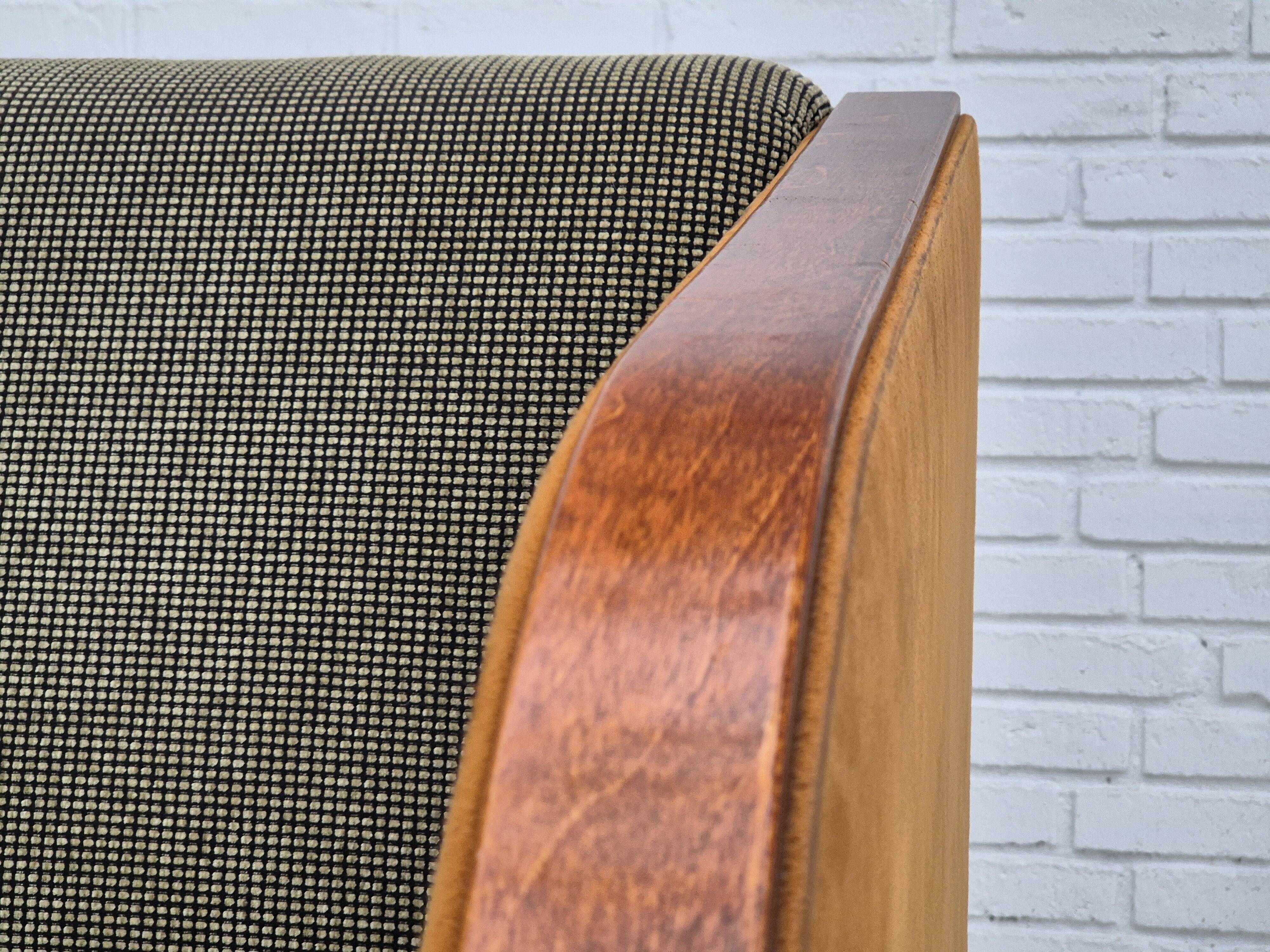 Années 1970, chaise longue scandinave, très bon état d'origine, style art déco.