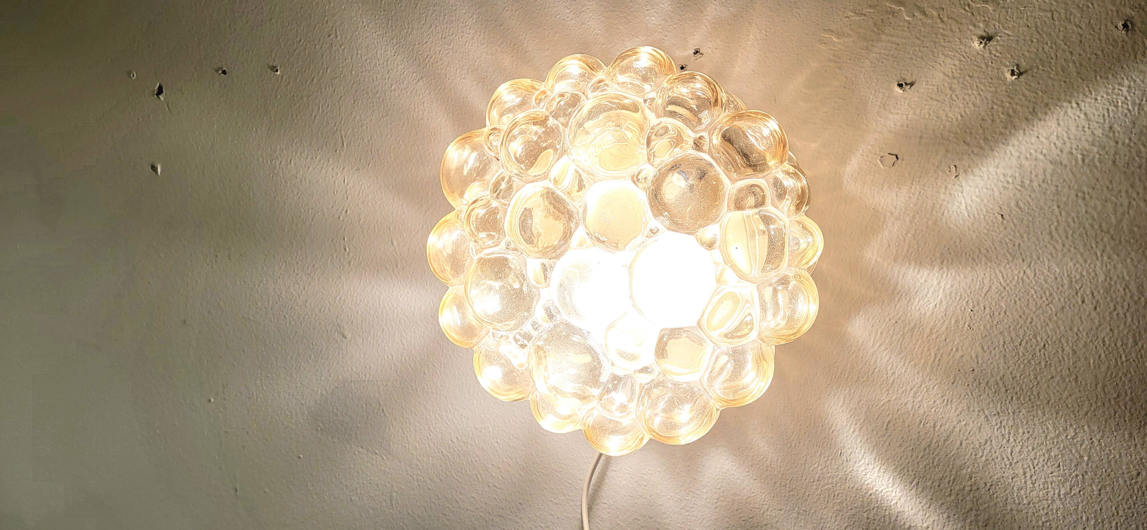 Ceiling bubble glass lamp by Helena Tynell