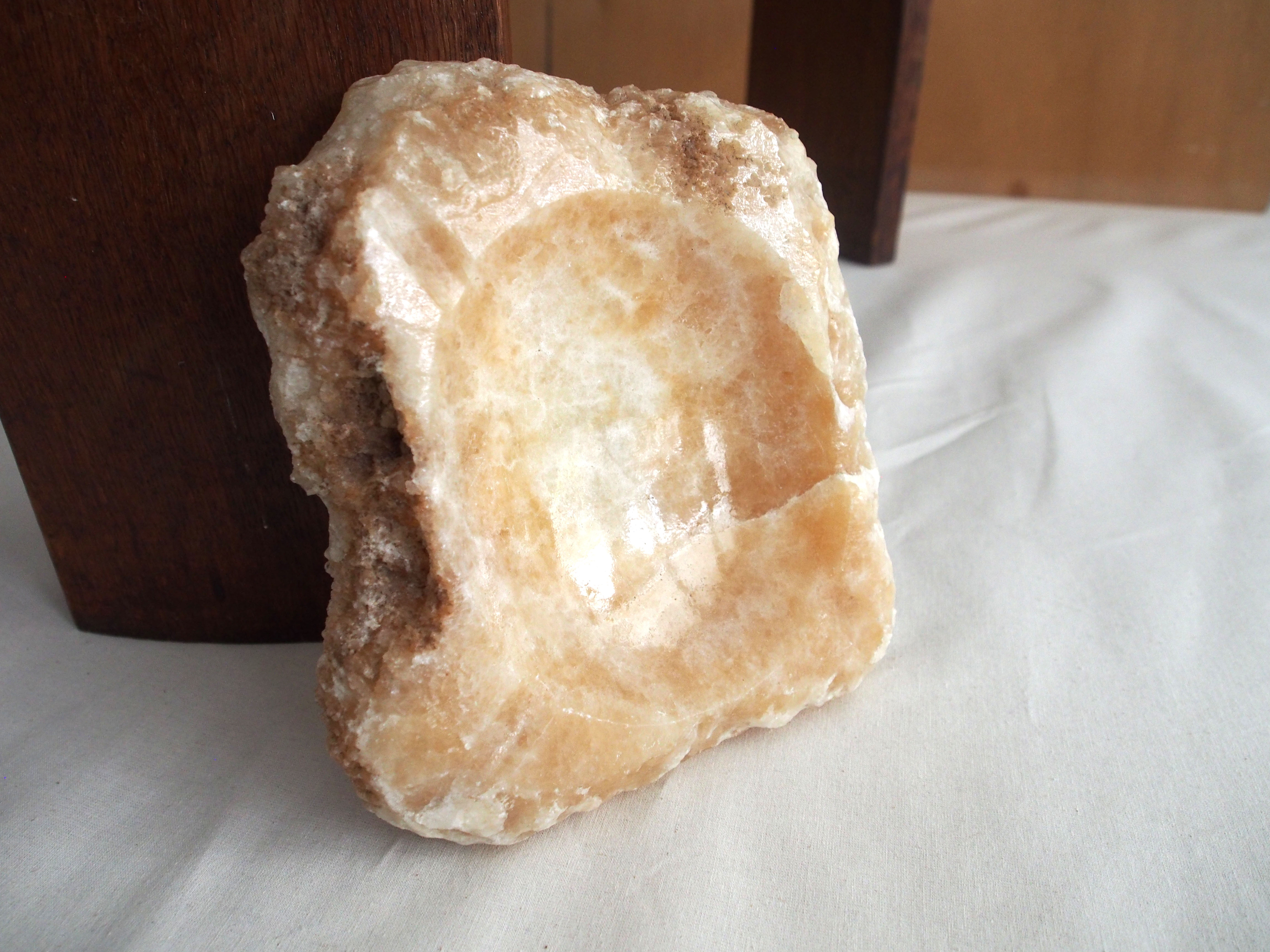 Marbled stone ashtray