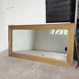 19th century rectangular gilded channel mirror