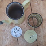 Yellow metal teapot