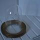 Cloche en verre avec support bois et verre