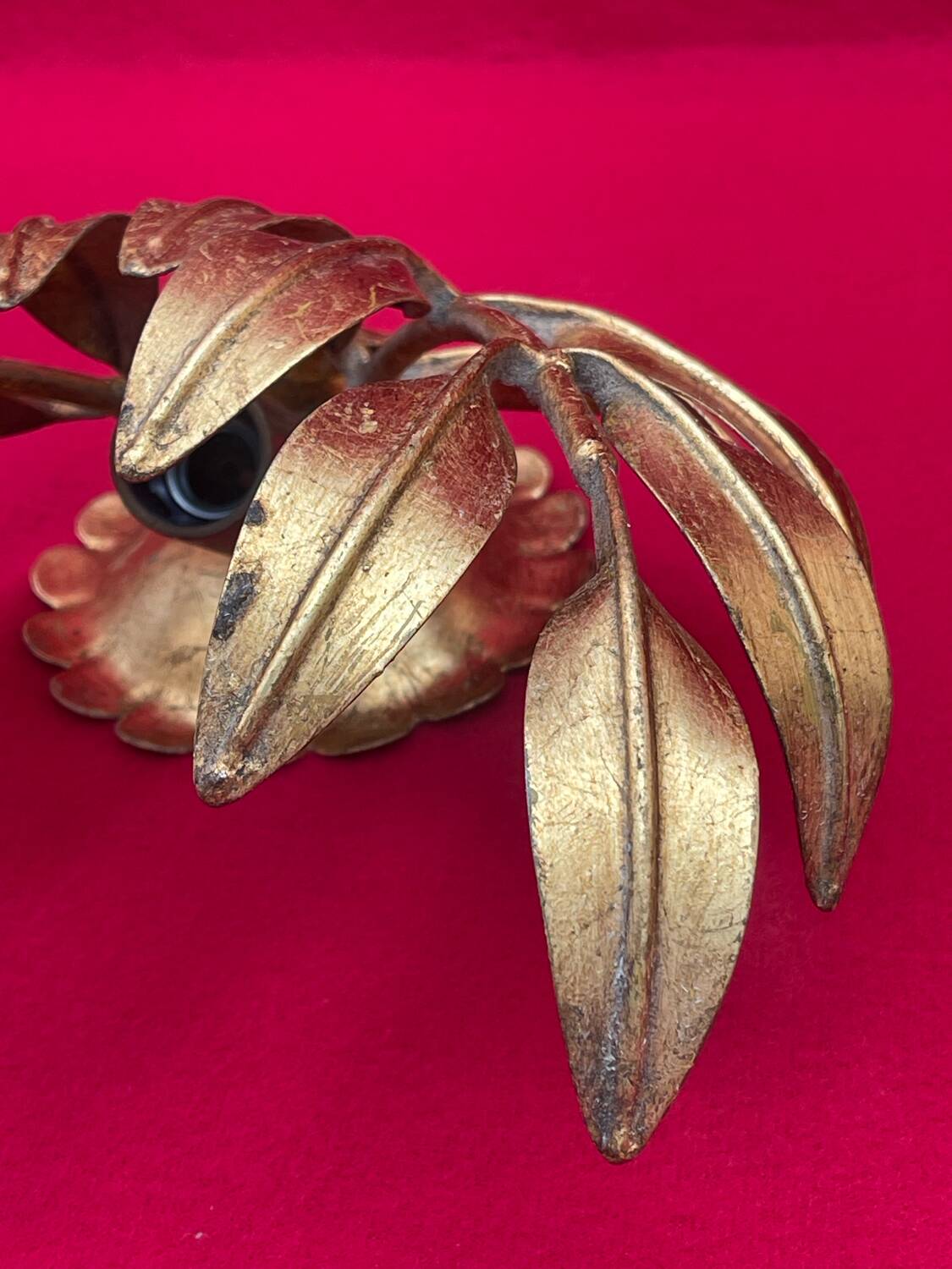 Golden Leaf Appliques Hans Kögl Style 1960/70 Hollywood Re