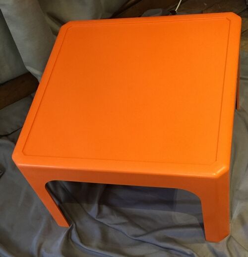Coffee table basse orange Gilac n°1872 1970