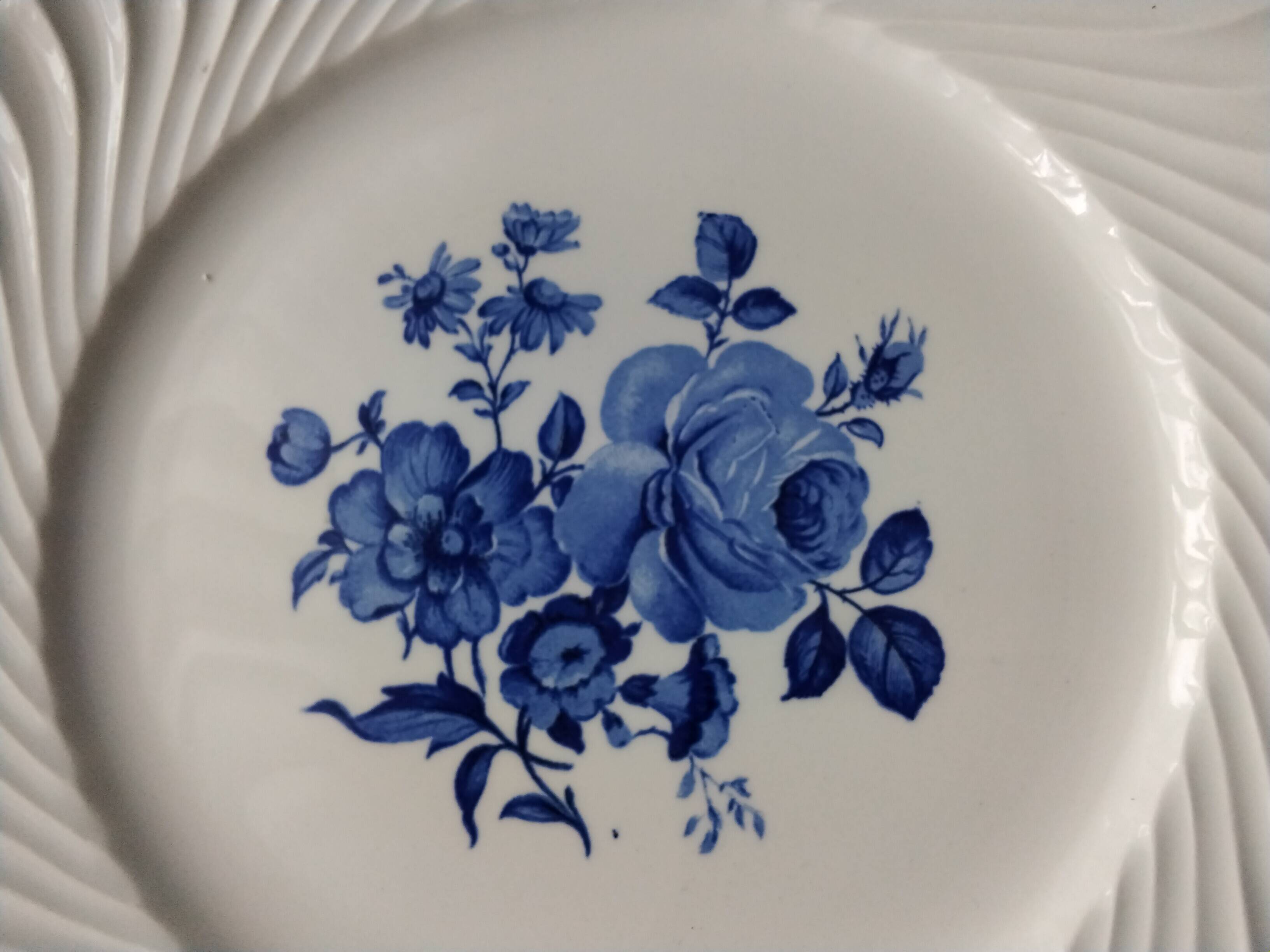 Flat serving dish or cake dish in Lunéville KG Special Grand Feu