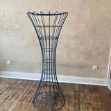 Verner Panton's blue lacquered metal diabolo-shaped coat rack