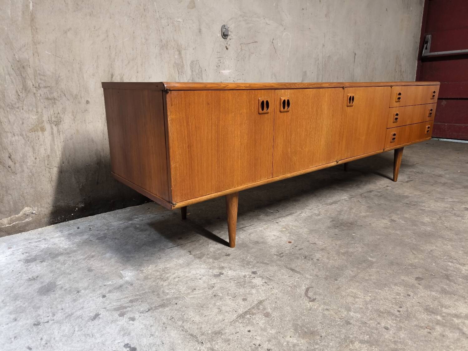Vintage Scandinavian teak sideboard