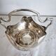 Antique silver-plated metal sugar bowl