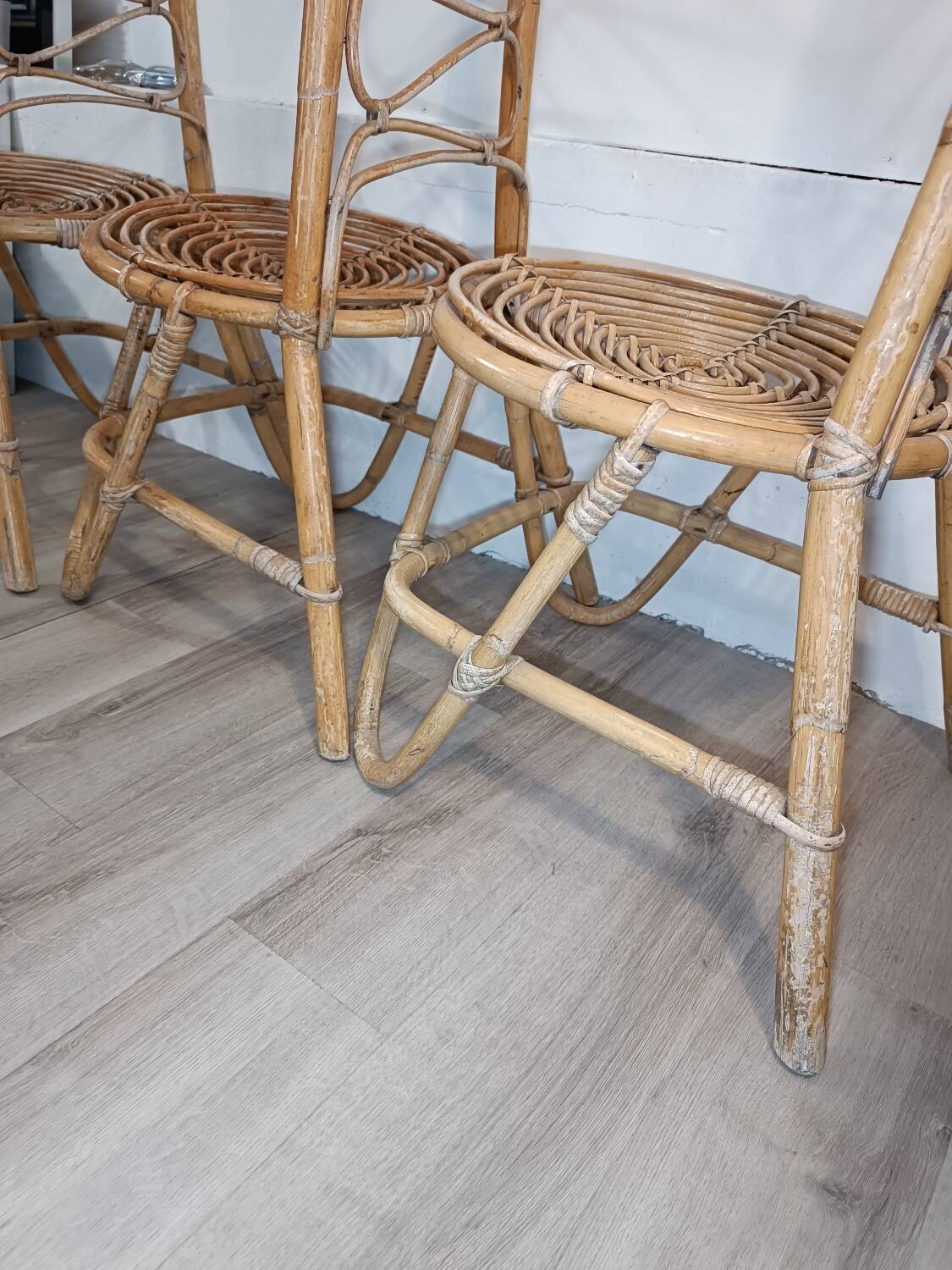 Trio de chaises par Dirk Van Sliedregt Années 1960