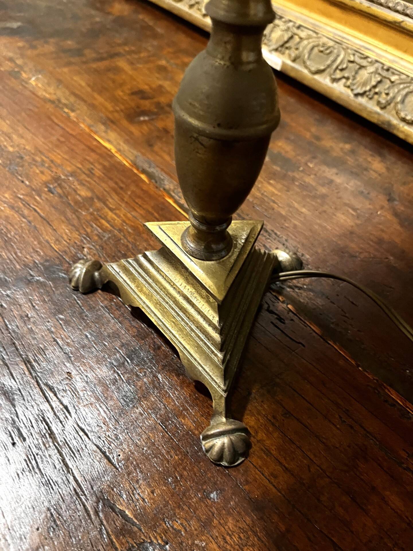 Antique brass lamp