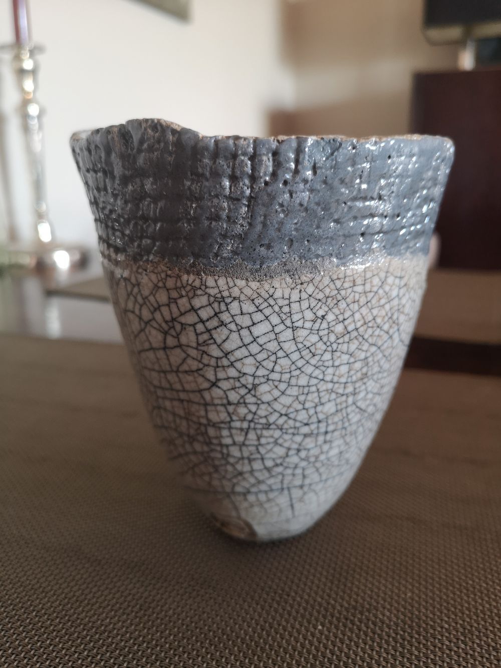 Cache-pot en céramique japonaise Raku