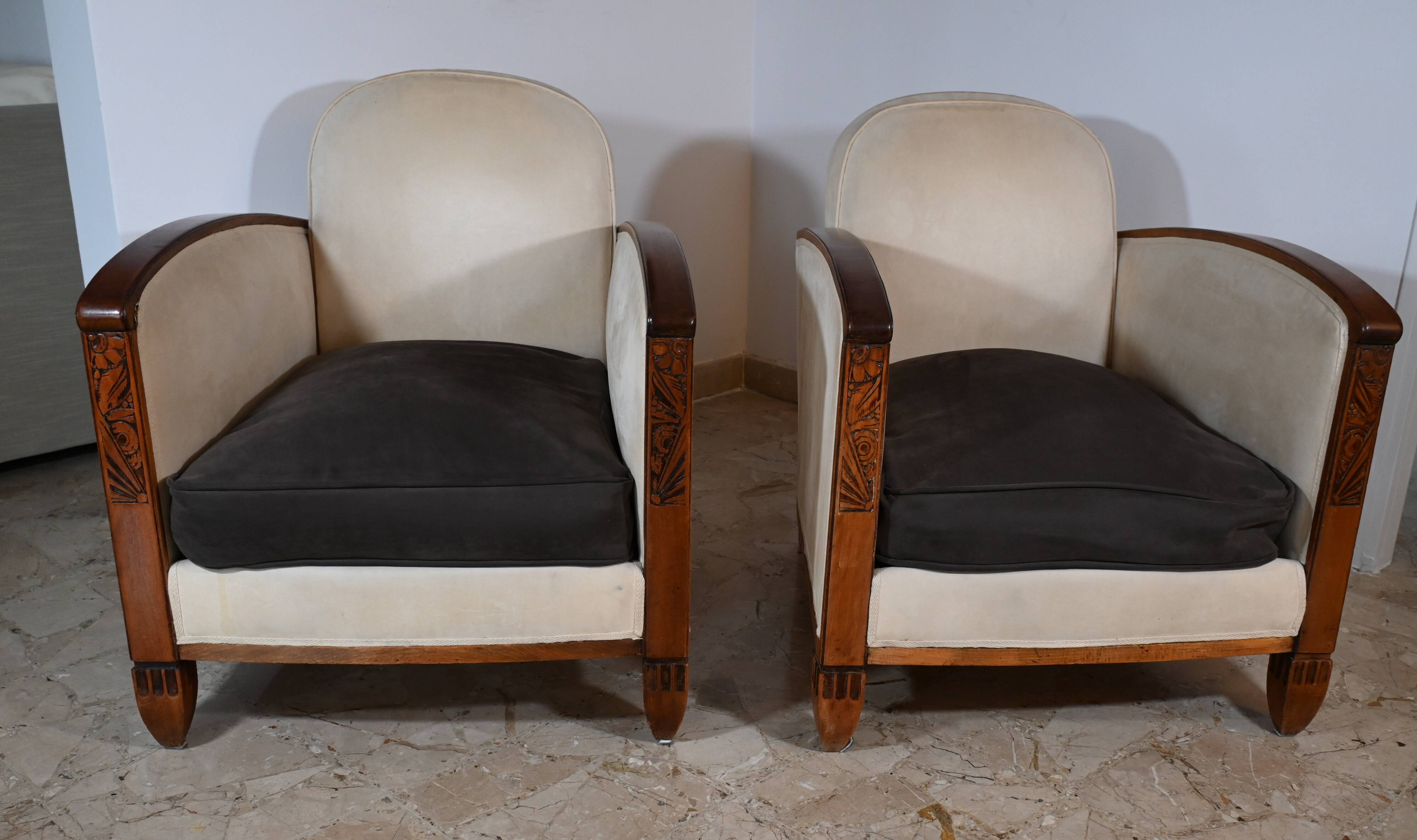 Pair of Art Deco armchairs from the 1930s