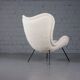Madame lounge chair in bouclé by Fritz Neth for Correcta