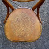 Chair "heart" Thonet N°28 seat wood 1900