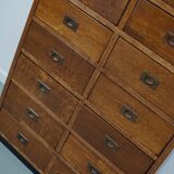 English Oak Apothecary / Filing Cabinet Campaign Style, 1930s