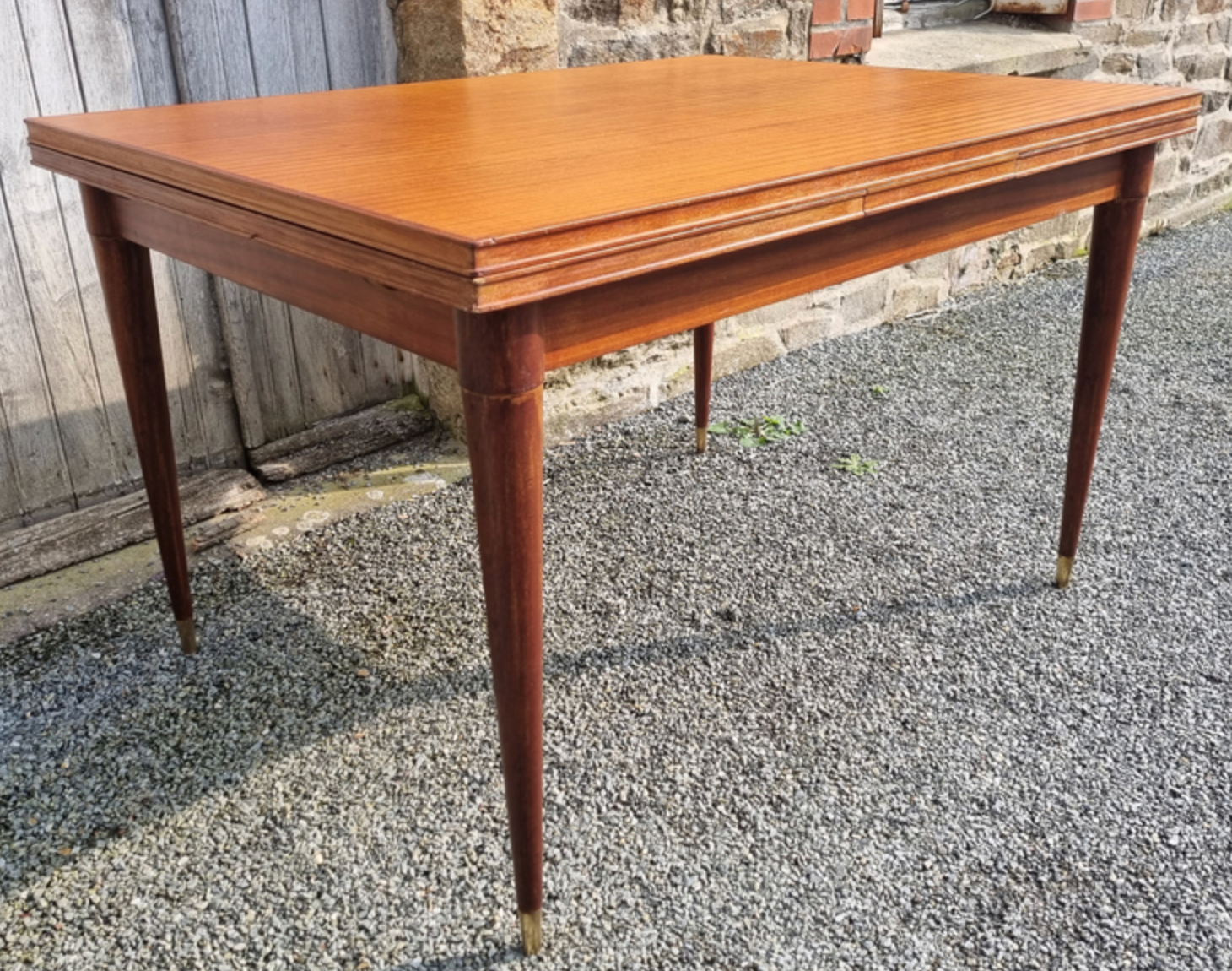 Wooden table, with extensions, vintage, 50s